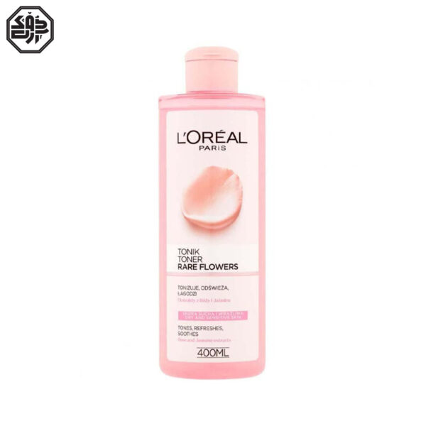 تونر لورال حاوی عصاره گل رز Toner Rare Flowers Loreal