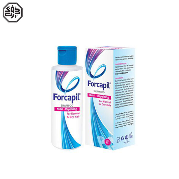 شامپو موی خشک و نرمال فورکاپیل Forcapil for normal & dry hair
