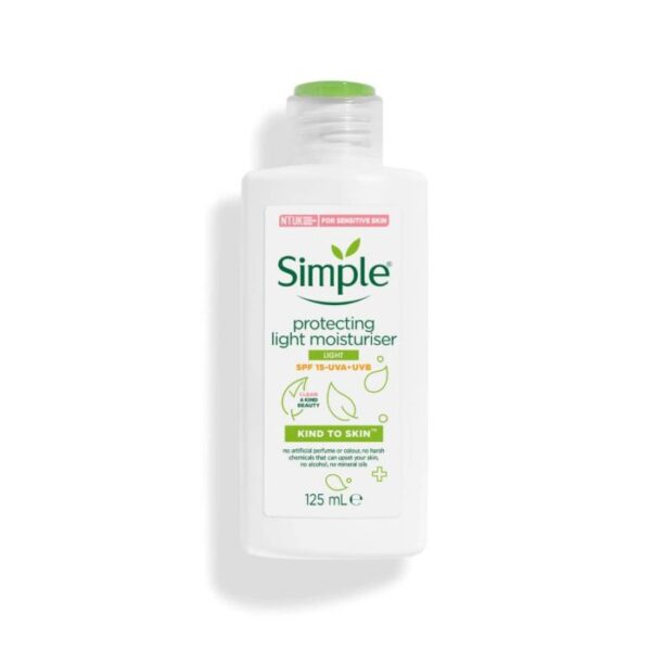 کرم مرطوب کننده و آبرسان سیمپل مدل لایت حجم 125 میل Kind to Skin Mini Hydrating Light Moisturizer Simple 125ml