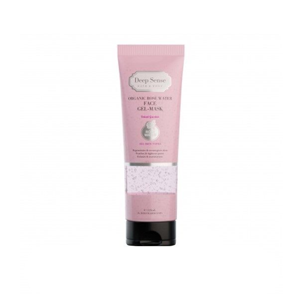 ژل ماسک گلاب دیپ سنس organic rose water face gel-mask deep sense