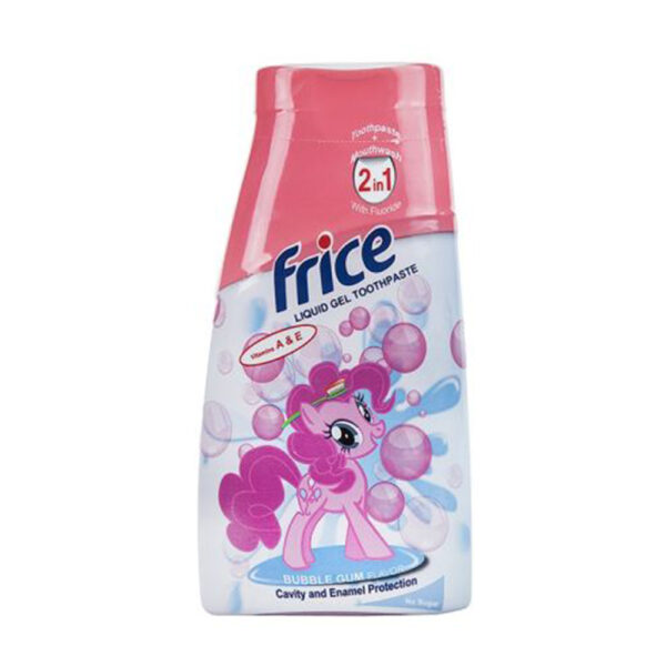 خمیردندان ژل مایع کودک با طعم آدامس بادکنکی فریس frice