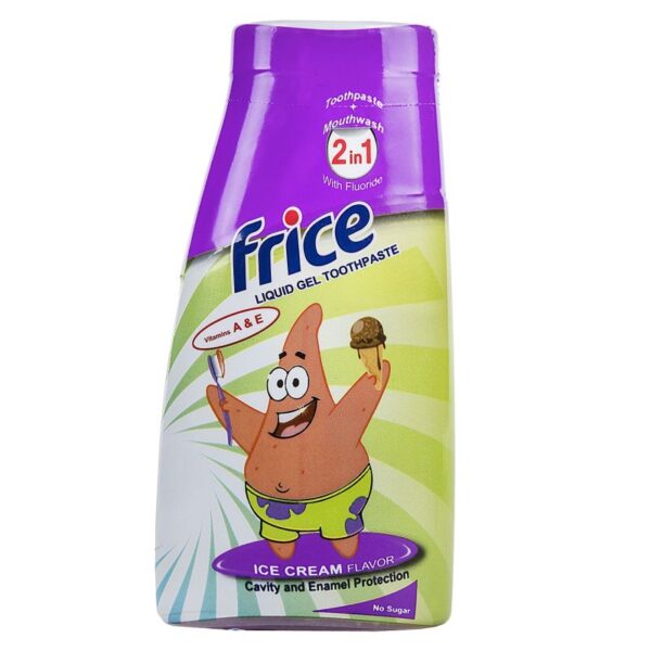 خمیردندان ژل مایع کودک با طعم بستنی فریس frice