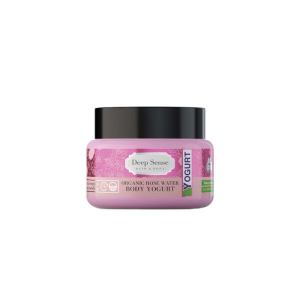 ماست بدن گلاب دیپ سنس organic rose water body yogurt