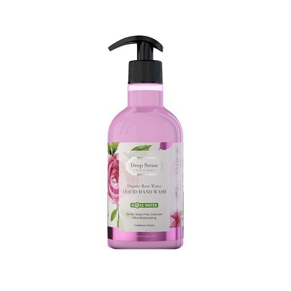 مایع دستشویی گلاب دیپ سنس organic rose water liquid hand wash