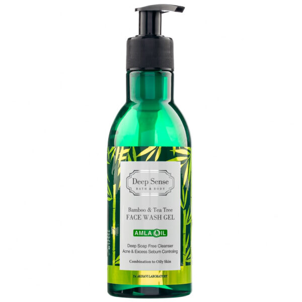 ژل شستشوی صورت درخت چای و بامبو دیپ سنس Tea tree & Bamboo deep sense