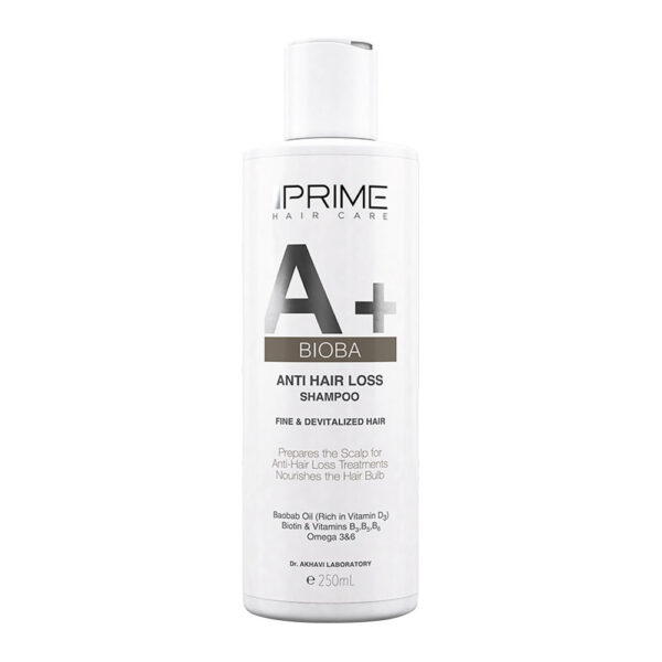 شامپو تقویت کننده و ضد ریزش مو +A پریم A+ ANTI HAIR LOSS SHAMPOO