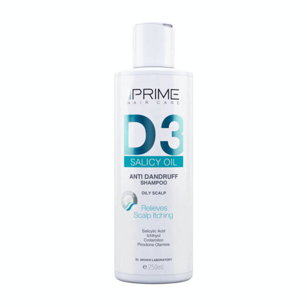 شامپو ضد شوره پریم موی چرب D3 ANTI DANDRUFF SHAMPOO
