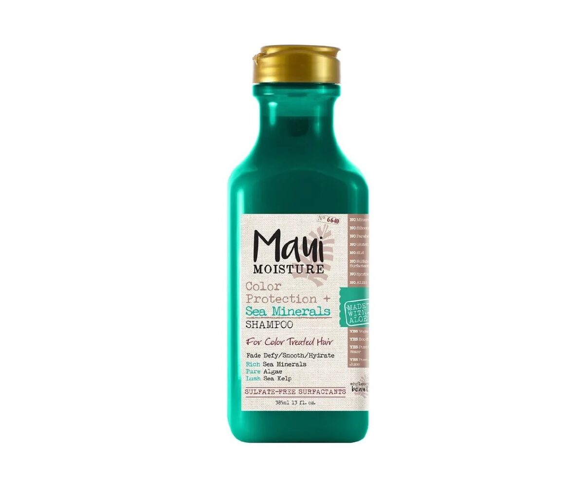 شامپو مراقبت از موی رنگ شده مائوئی مویسچر عصاره دریایی Maui Moisture Sea Minerals