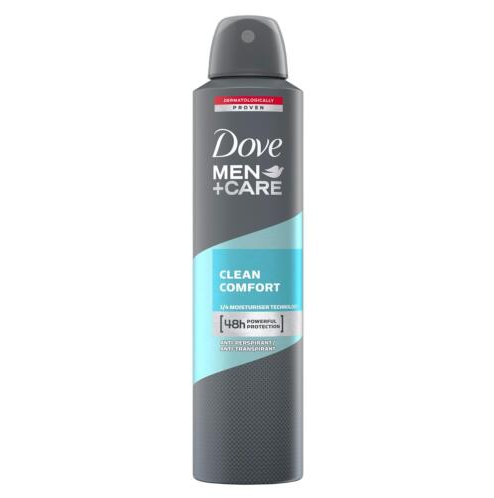 clean comfort اسپری بدن ضدتعریق مردانه داو CLEAN COMFORT DOVE